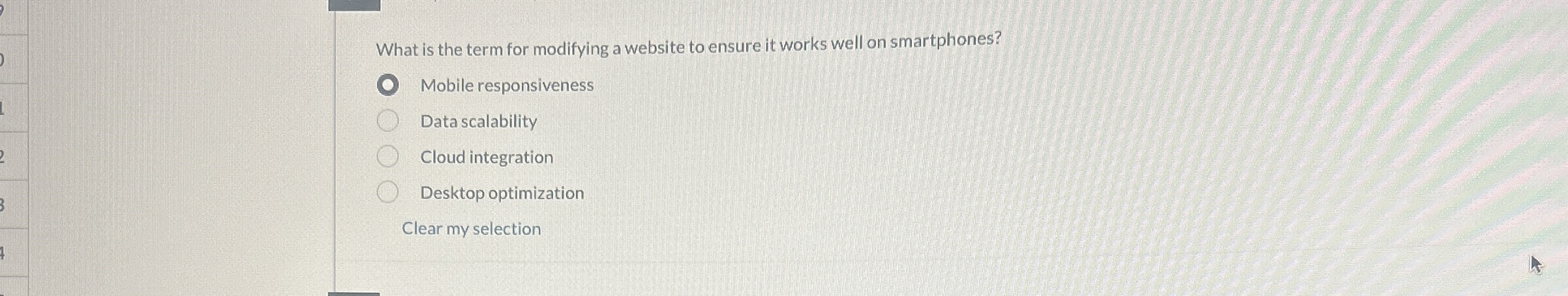 What is the term for modifying a website to