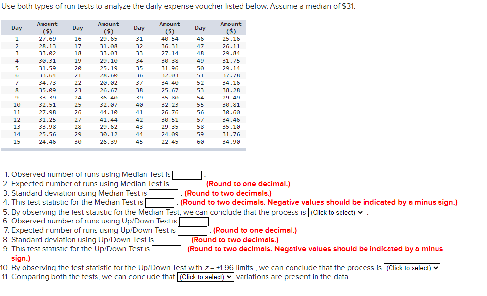 Note: Include process Use both types of run tests