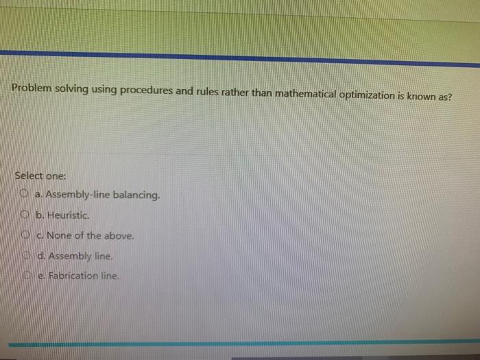 13-15 Problem solving using procedures and rules