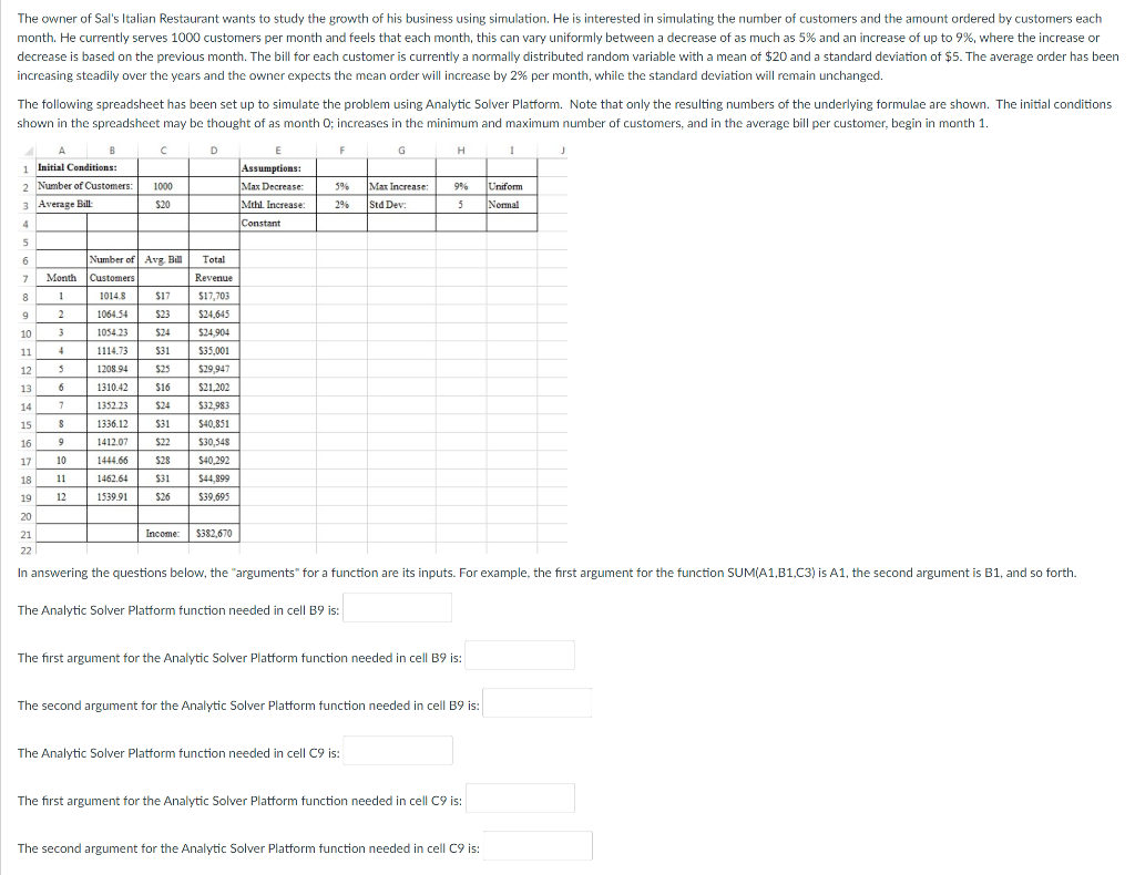 please help answer all parts as this is