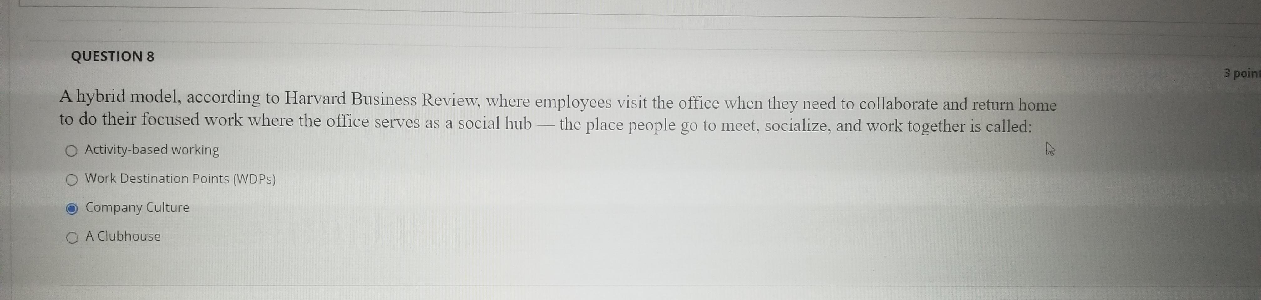 Question Completion Status: QUESTION 1 Why are