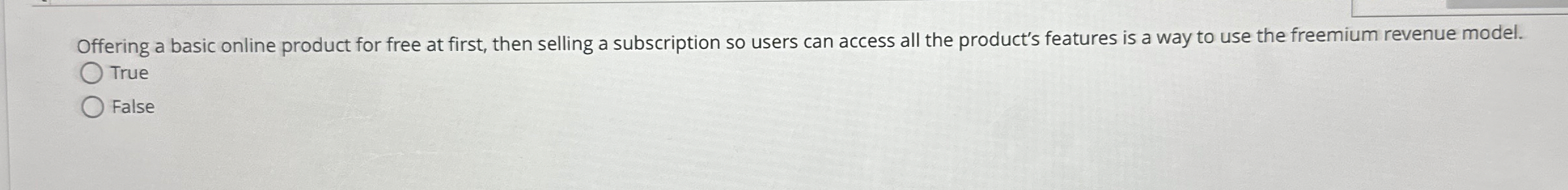 Offering a basic online product for free at