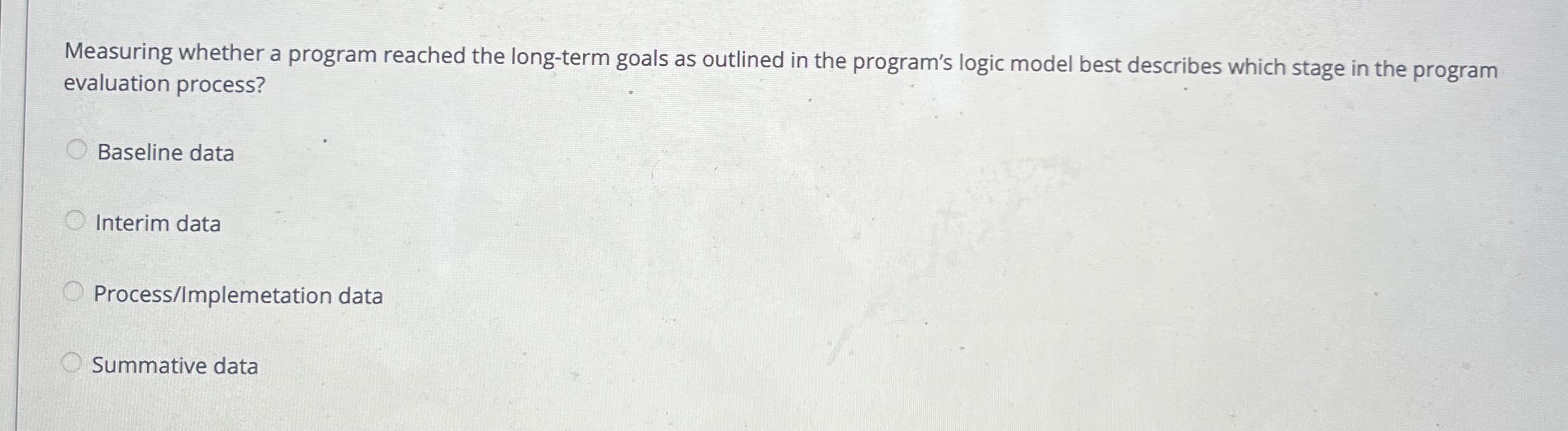 Measuring whether a program reached the long -