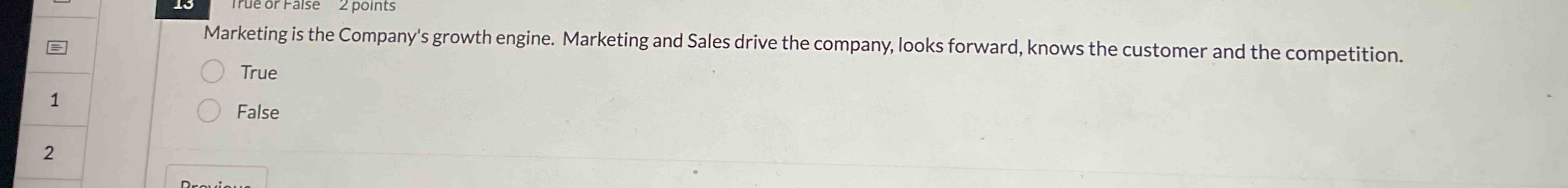 Marketing is the Company's growth engine.