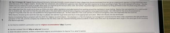 20. PART I Answer AB Care & Masood formerly Gaude