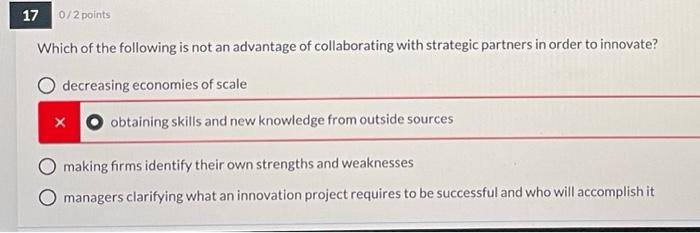 17 0/2 points Which of the following is not an