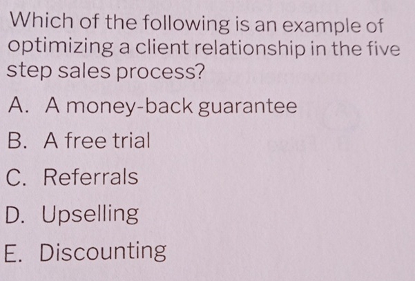 Which of the following is an example of