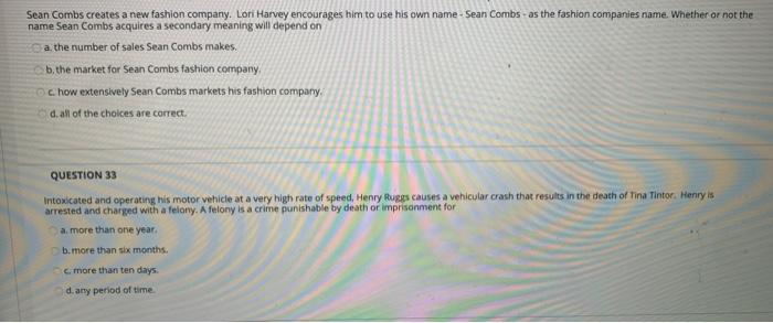 Sean Combs creates a new fashion company. Lori