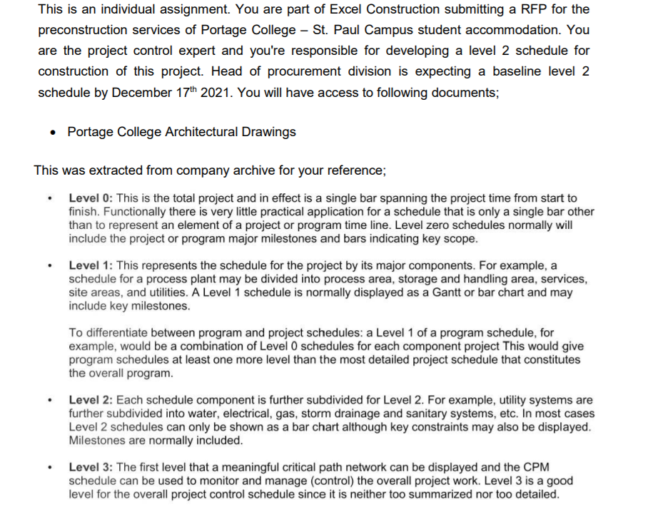 This is an individual assignment. You are part of