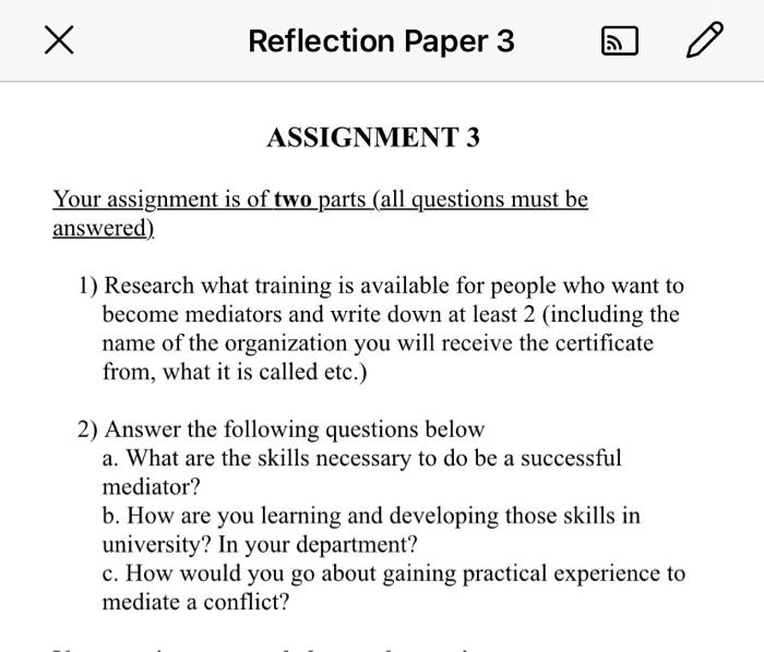 Hello, my subject is (Negotiation and Mediation