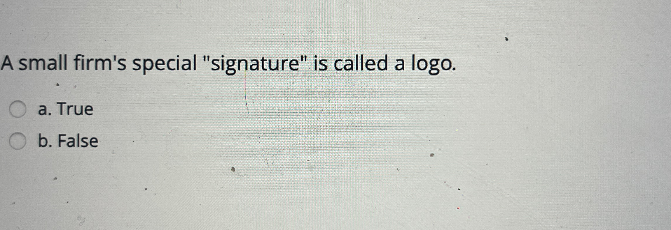 A small firm's special 