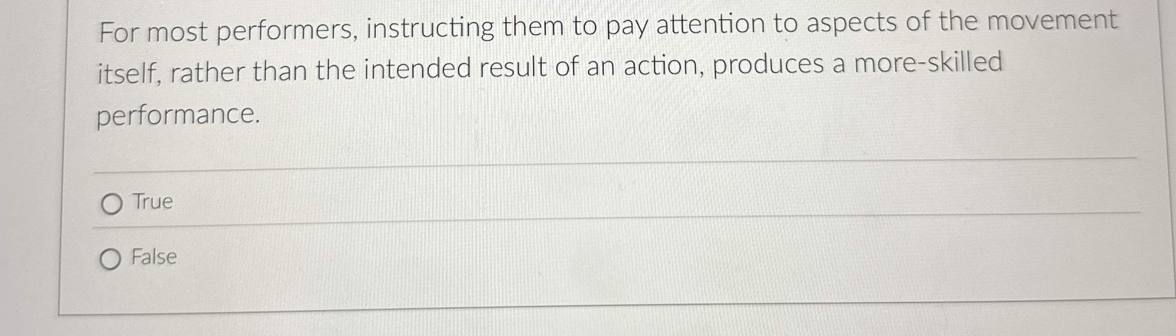 For most performers, instructing them to pay