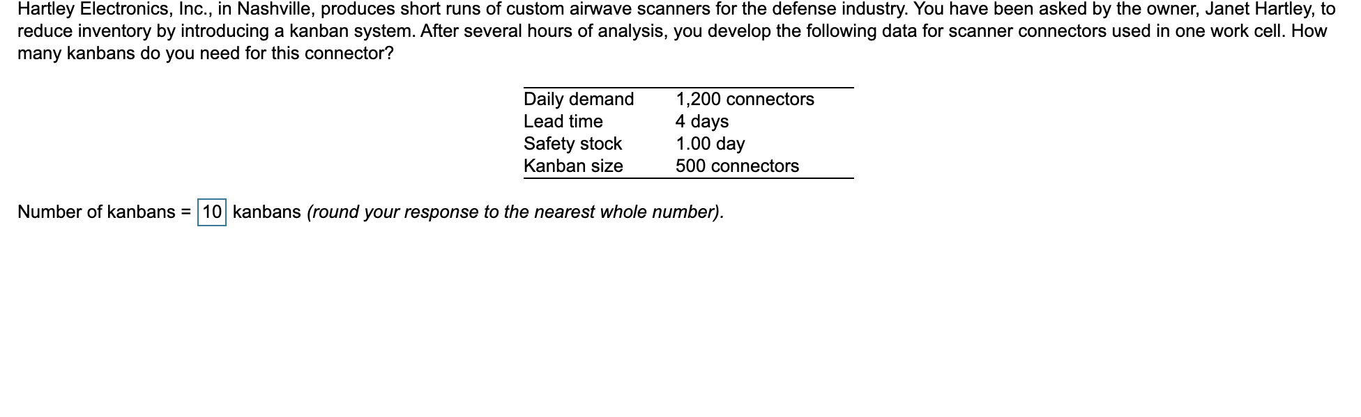 Hartley Electronics, Inc., in Nashville, produces