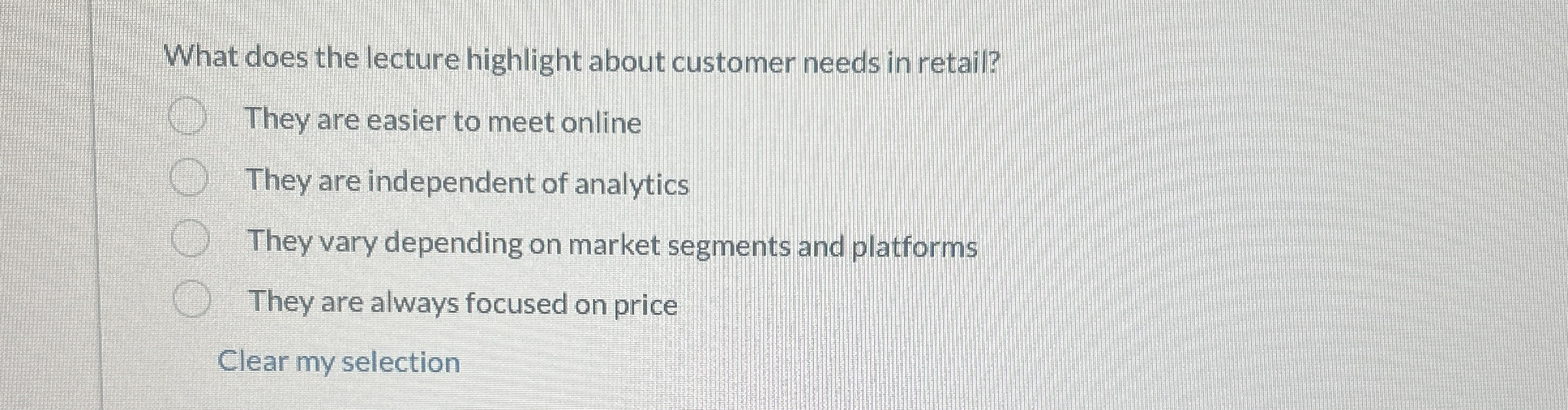 What does the lecture highlight about customer
