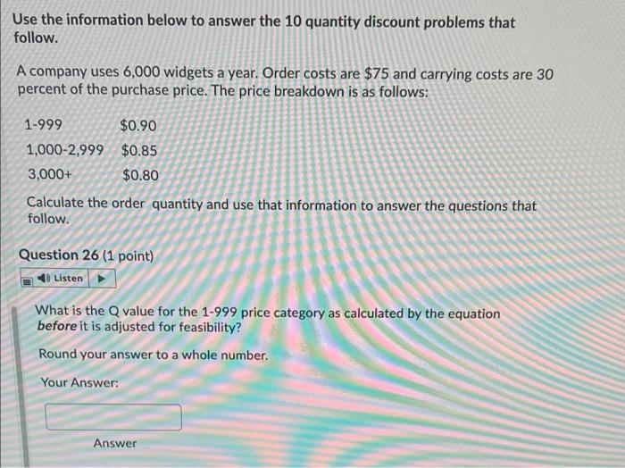 Use the information below to answer the 10