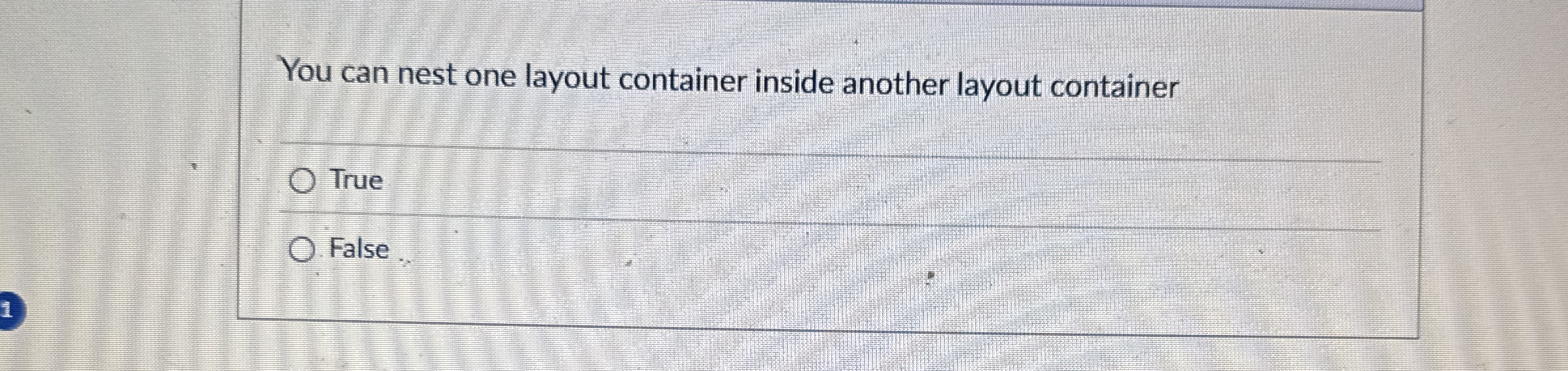 You can nest one layout container inside another