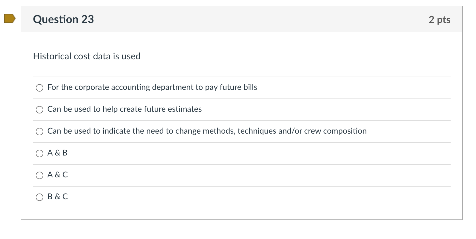 Question 6 2 pts Samples are considered project