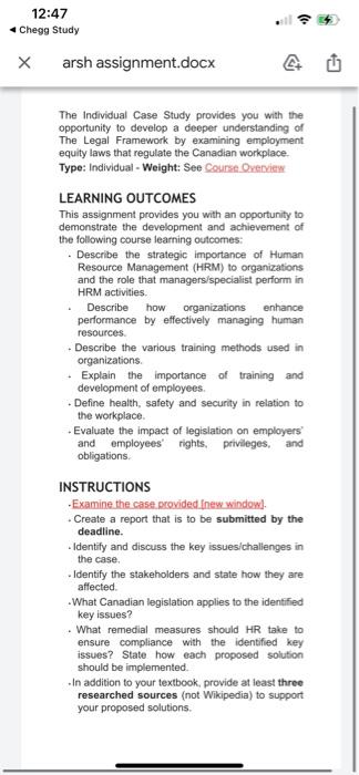 12:47 Chegg Study arsh assignment.docx The