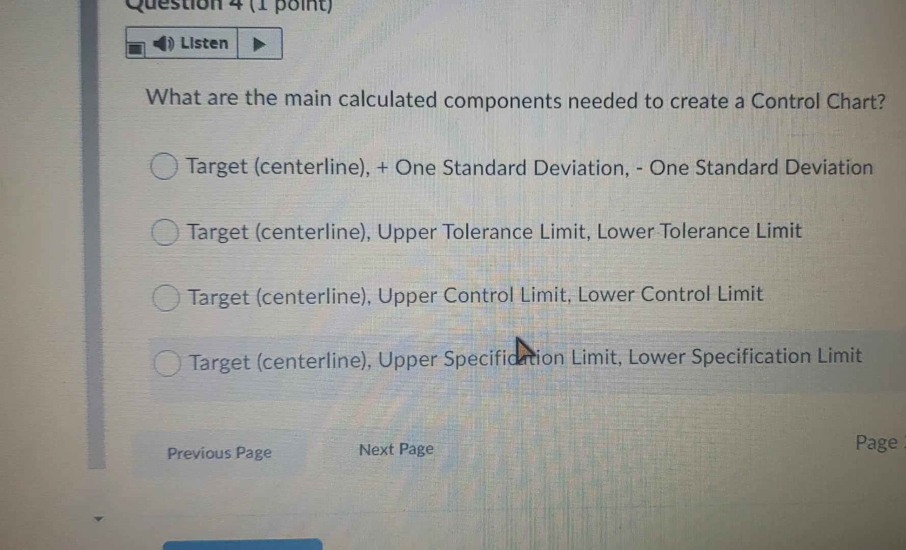 point) Listen What are the main calculated