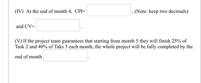 (1) A project is estimated to complete in 6