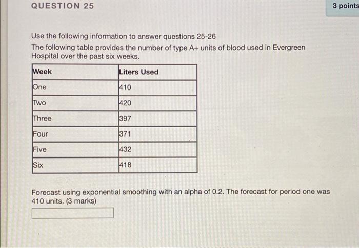 how do you solve these questions? QUESTION 25 3