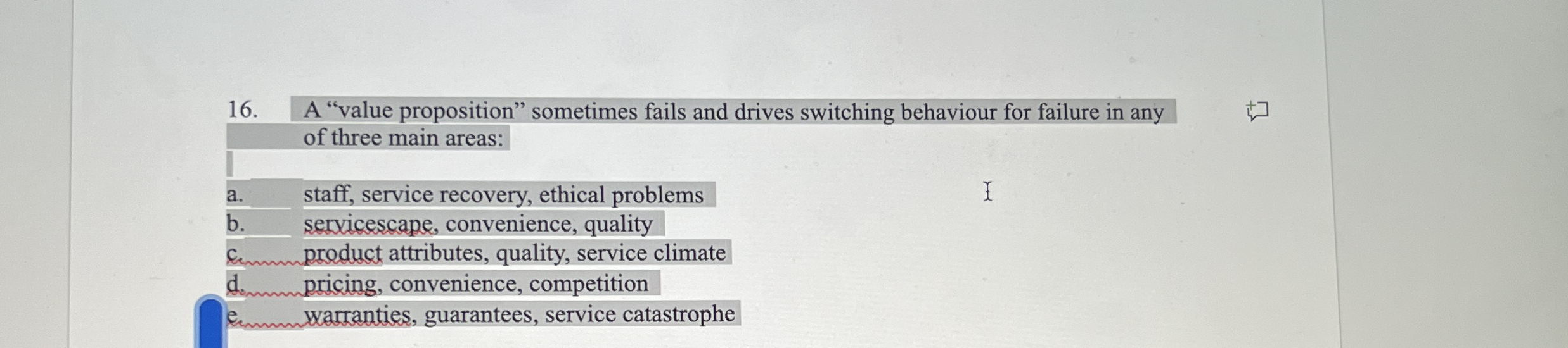 A "value proposition" sometimes fails and drives