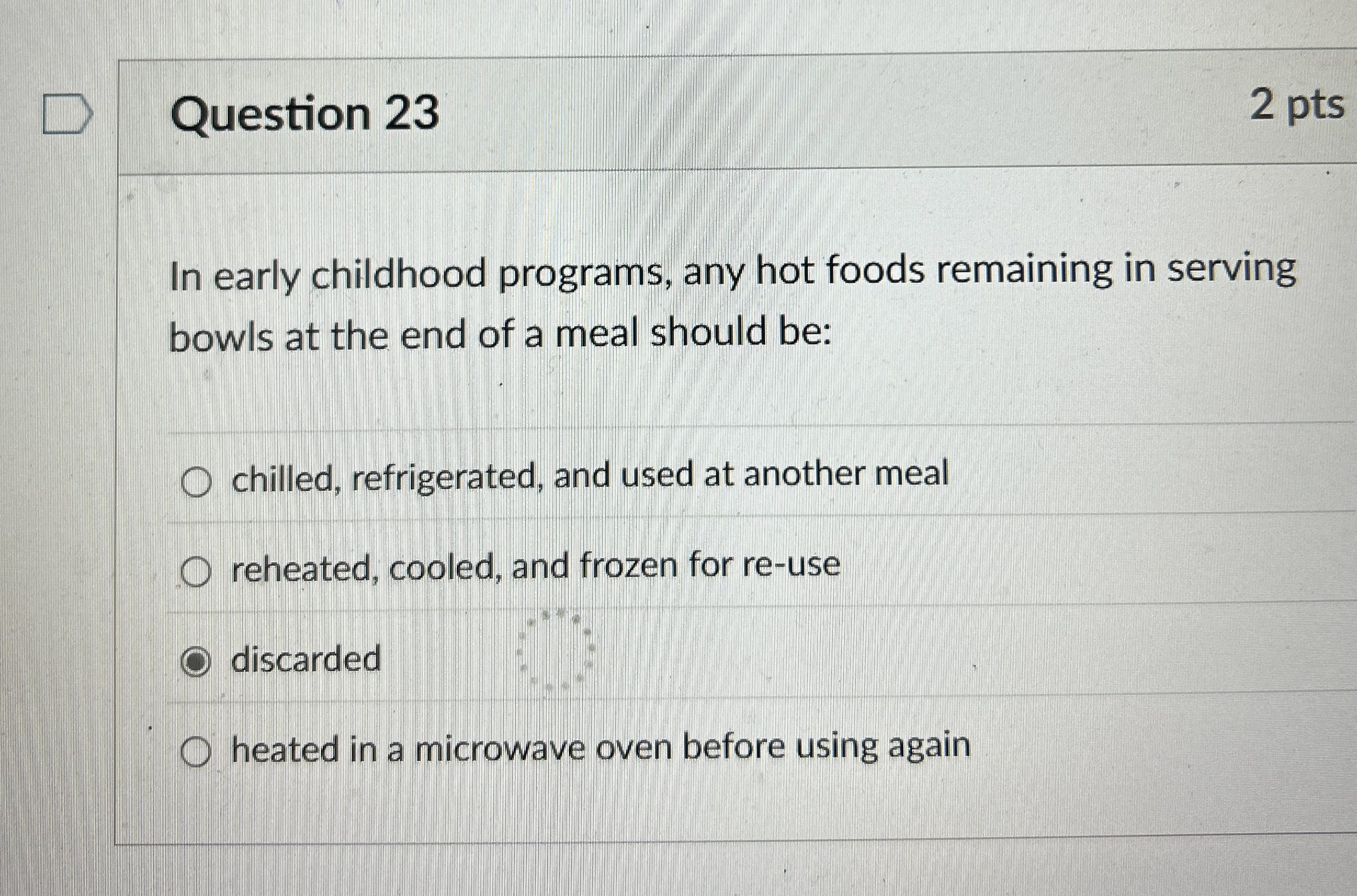 Question 2 3 2 pts In early childhood programs,