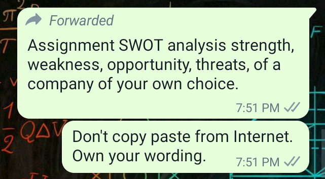 F T Forwarded T Assignment SWOT analysis