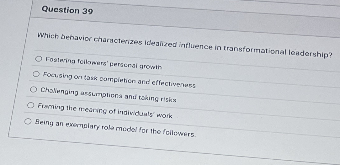 Question 3 9 Which behavior characterizes