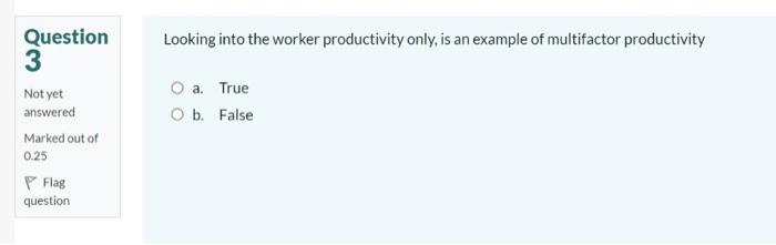 Looking into the worker productivity only, is an