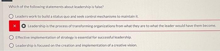 Which of the following statements about