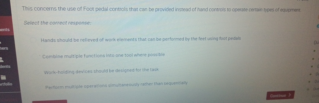 This concerns the use of Foot pedal controls that