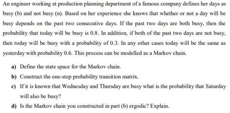 (Solve in detail please) An engineer working at