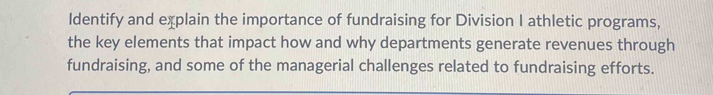 Identify and explain the importance of