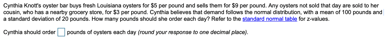 Cynthia Knott's oyster bar buys fresh Louisiana