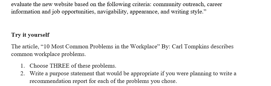 Writing Purpose Statements Effective purpose