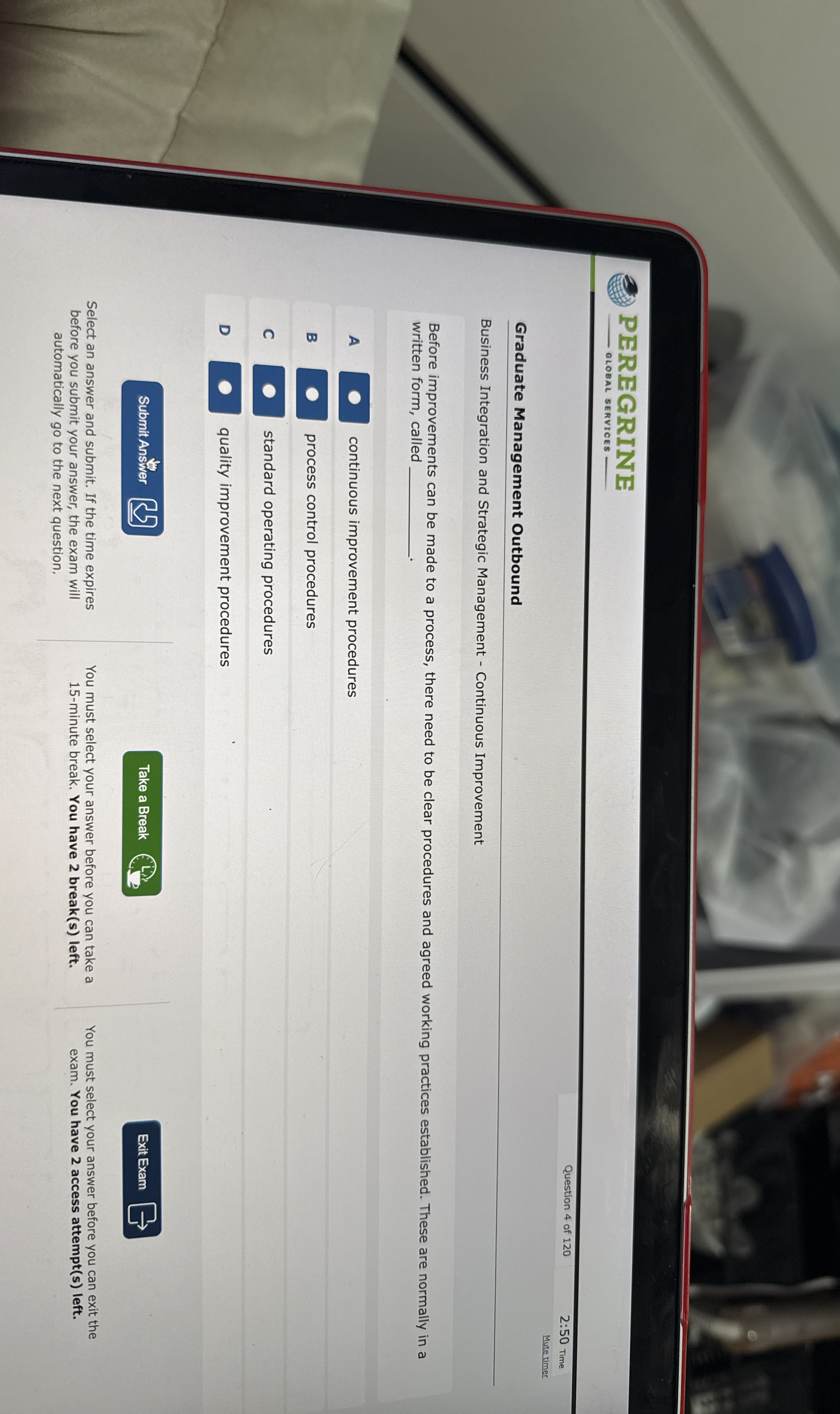 PEREGRINE Question 4 of 1 2 0 2 : 5 0 Time Mute