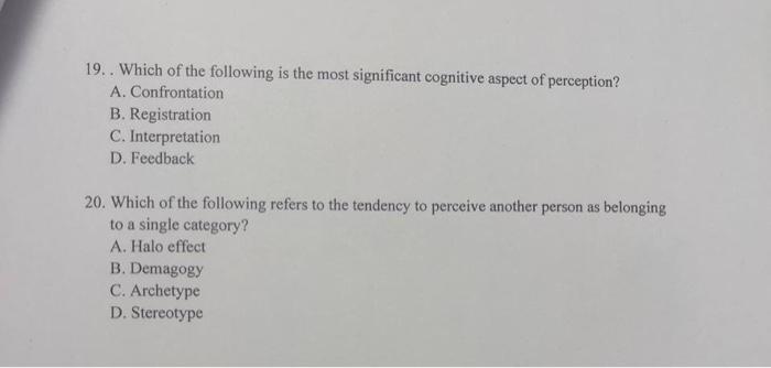 19. . Which of the following is the most