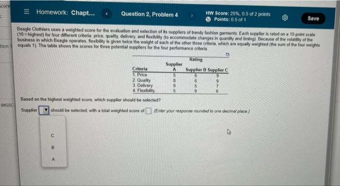 Ecore Homework: Chapt... Question 2, Problem 4 HW