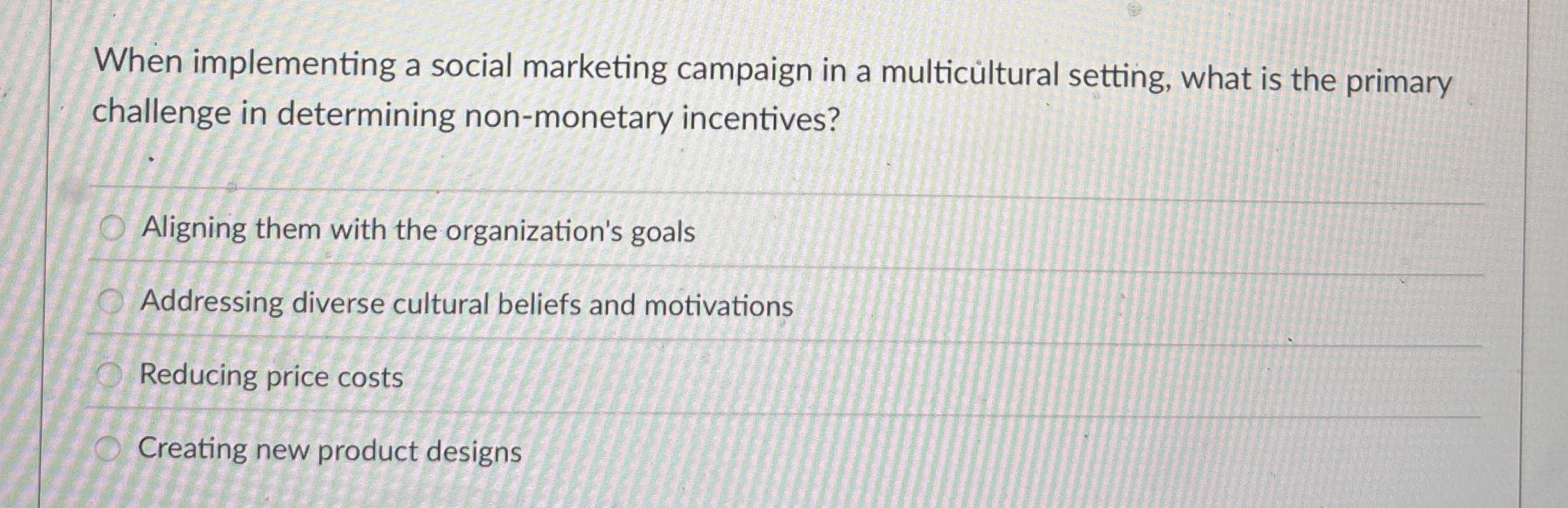 When implementing a social marketing campaign in