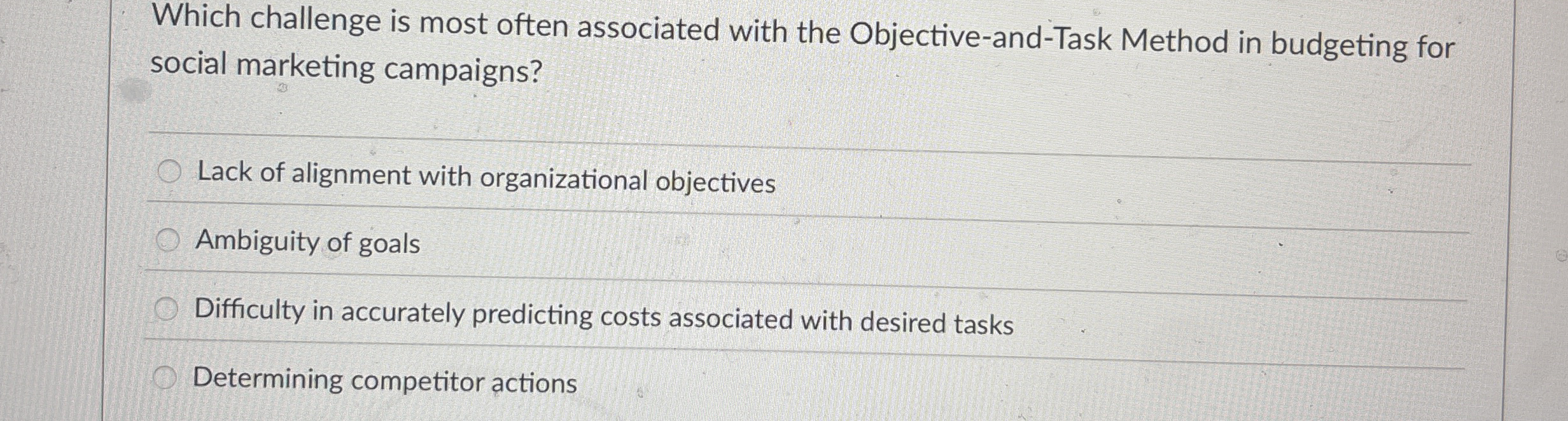 Which challenge is most often associated with the