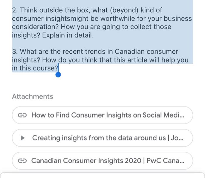 please answer it fast 2. Think outside the box,