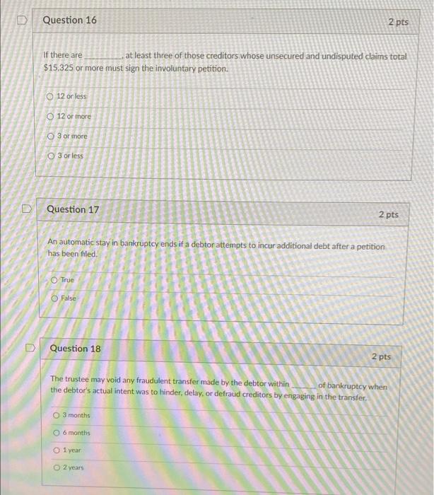 answer asap please Question 8 2 pts If a state