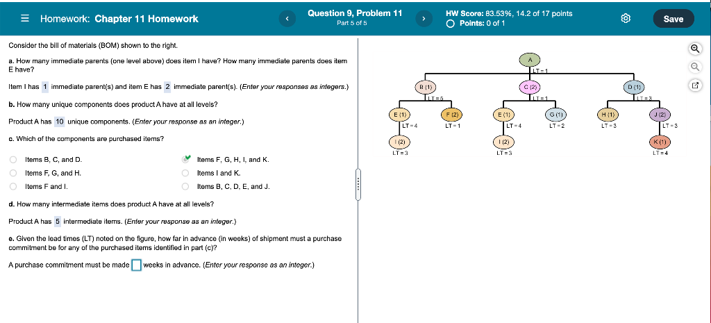 Homework: Chapter 11 Homework Question 9, Problem