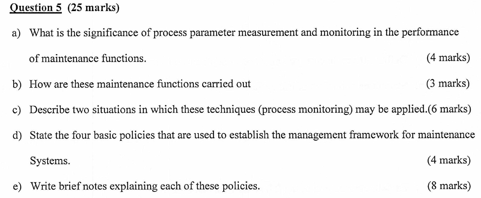 Question 5 ( 2 5 marks ) a ) What is the