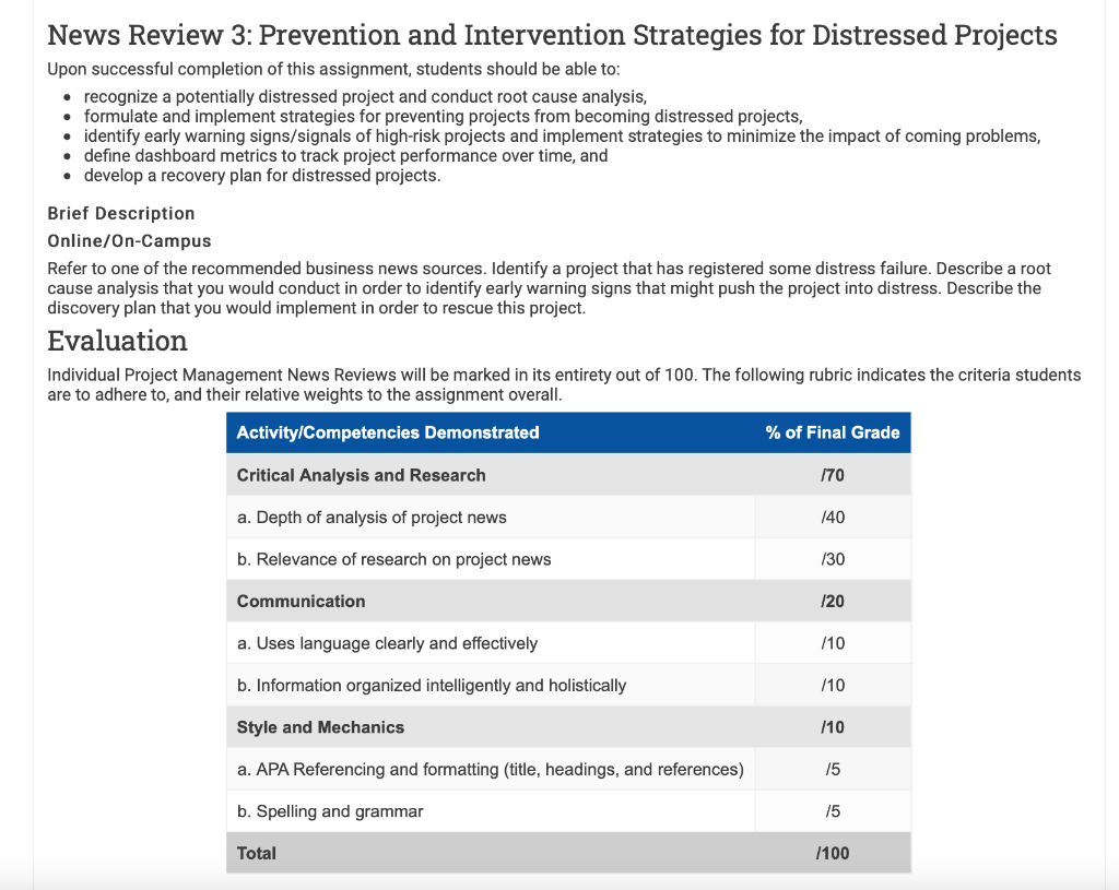 News Review 3: Prevention and Intervention