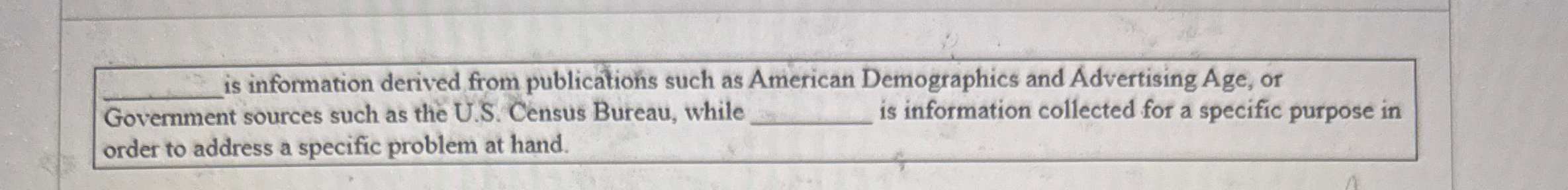 q , is information derived from publications such