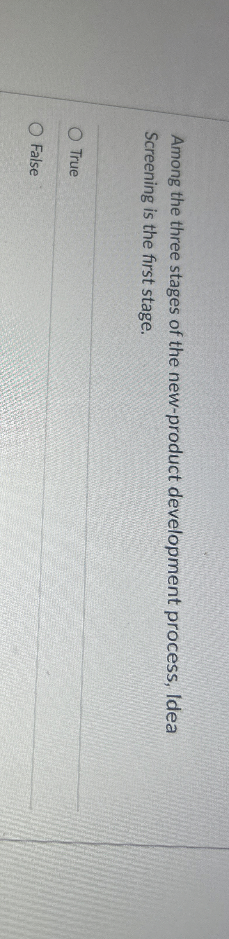 Among the three stages of the new - product