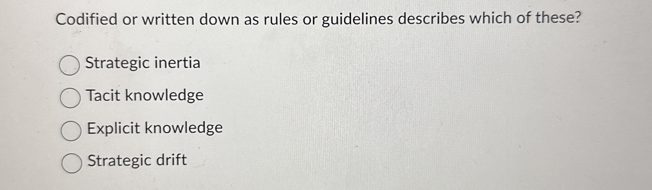 Codified or written down as rules or guidelines