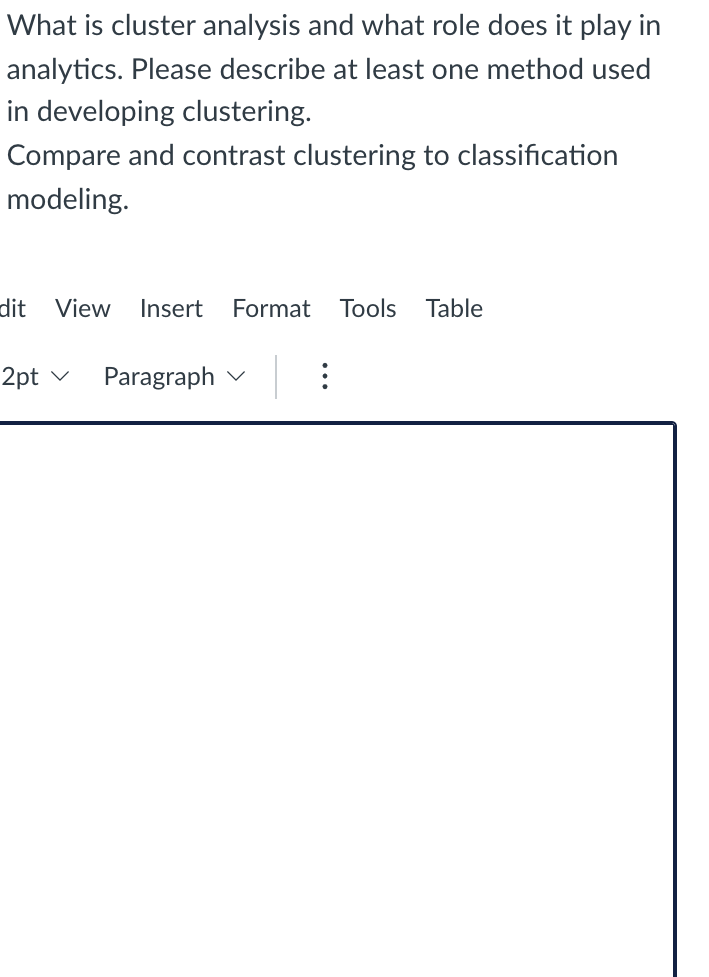 What is cluster analysis and what role does it